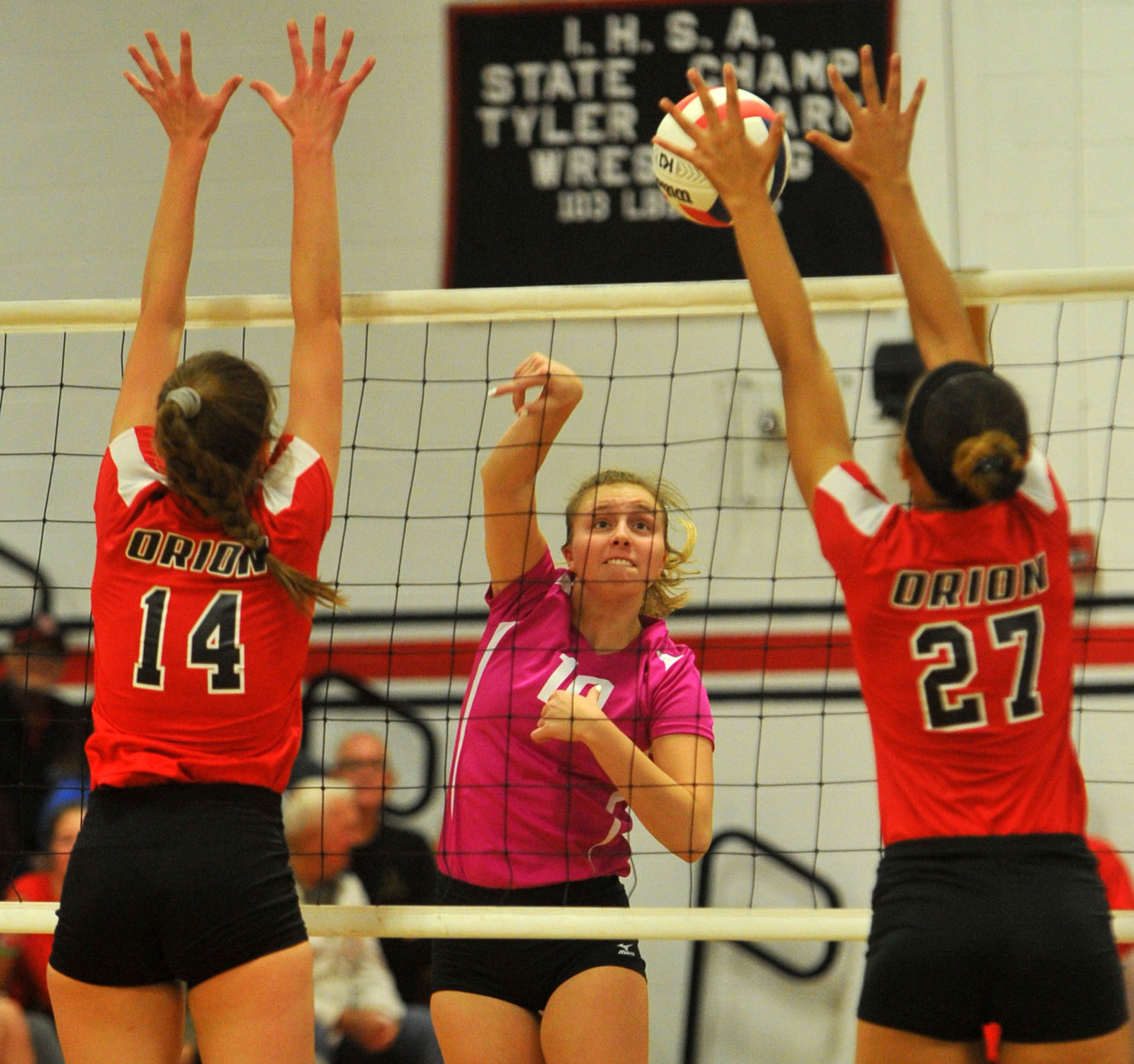 Orion vs Fulton volleyball.
